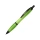Nash шариковая ручка из переработанного пластика с черной отделкой (черные чернила) - Лайм