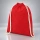 Odisha 140 г/м² OCS органический мешок со шнурком 5 л - Красный