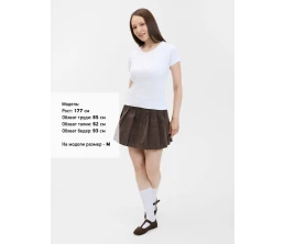 Футболка женская с круглым вырезом Lady 220 белая