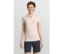 Рубашка поло женская People 210, нежно-розовая