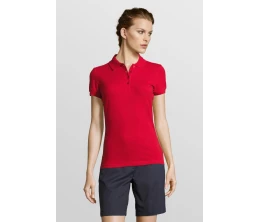 Рубашка поло женская People 210, красная