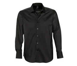 Рубашка мужская с длинным рукавом Brighton, черная