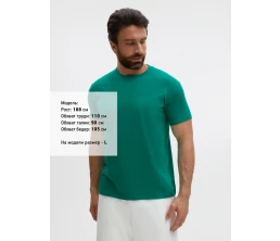 Футболка унисекс Regent 150, зеленая (изумрудная)