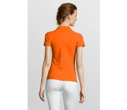 Рубашка поло женская People 210, оранжевая