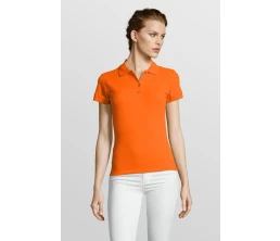 Рубашка поло женская People 210, оранжевая