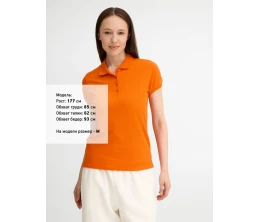 Рубашка поло женская People 210, оранжевая