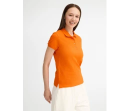 Рубашка поло женская People 210, оранжевая