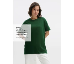 Футболка унисекс Regent 150, темно-зеленая