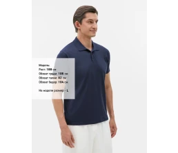 Рубашка поло мужская Prescott Men 170, кобальт (темно-синяя)