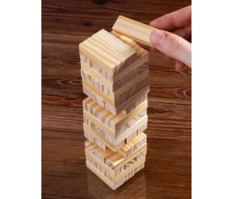 Игра «Деревянная башня мини», неокрашенная
