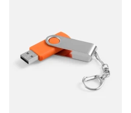 Флешка Twist, оранжевая, 16 Гб