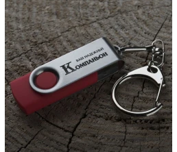 Флешка Twist, красная, 16 Гб