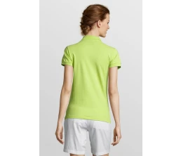 Рубашка поло женская People 210, зеленое яблоко