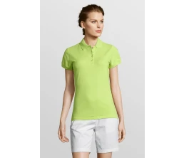 Рубашка поло женская People 210, зеленое яблоко
