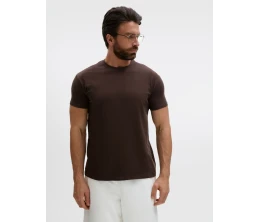 Футболка унисекс Regent 150, темно-коричневая (шоколад)