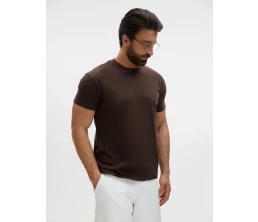 Футболка унисекс Regent 150, темно-коричневая (шоколад)