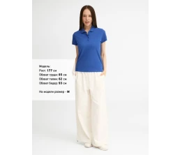 Рубашка поло женская People 210, ярко-синяя (royal)