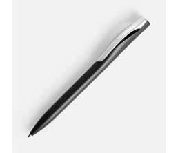 Ручка шариковая Pin Silver, черный металлик