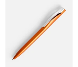 Ручка шариковая Pin Silver, оранжевый металлик