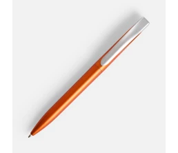 Ручка шариковая Pin Silver, оранжевый металлик