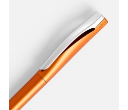 Ручка шариковая Pin Silver, оранжевый металлик