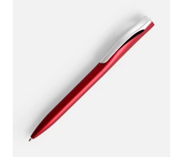 Ручка шариковая Pin Silver, красный металлик