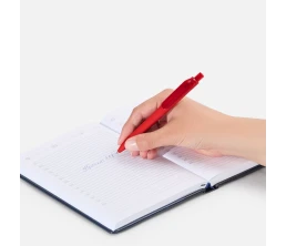 Ручка шариковая Prodir DS8 PRR-T Soft Touch, красная