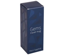 Термостакан Gems Black Sapphire, черный сапфир (синий)