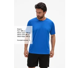 Футболка унисекс Sporty 140, ярко-синяя