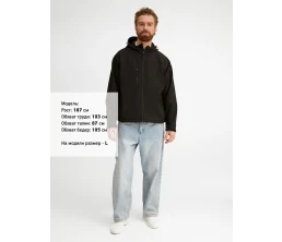 Куртка мужская с капюшоном Replay Men 340, черная