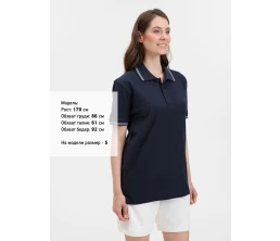 Рубашка поло Virma Stripes, темно-синяя