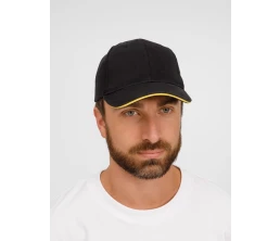 Бейсболка Buffalo, черная с желтым Бейсболка Buffalo, черная с желтым