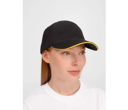 Бейсболка Buffalo, черная с желтым Бейсболка Buffalo, черная с желтым