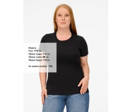 Футболка женская T-bolka Lady, черная
