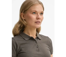 Рубашка поло женская Brandy Women, темно-серая с белым