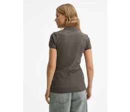 Рубашка поло женская Brandy Women, темно-серая с белым