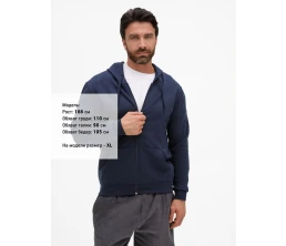 Толстовка унисекс Stone, темно-синяя