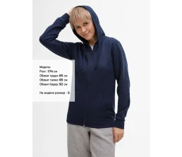 Толстовка унисекс Stone, темно-синяя