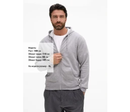 Толстовка унисекс Stone, серый меланж