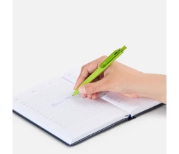 Ручка шариковая Prodir DS8 PRR-T Soft Touch, зеленая