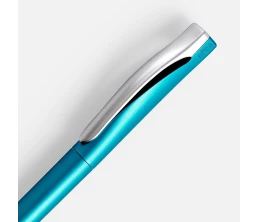 Ручка шариковая Pin Silver, голубой металлик