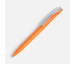 Ручка шариковая Pin Soft Touch, оранжевая