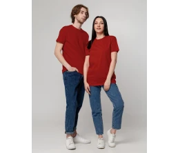 Футболка унисекс T-Bolka 160, темно-красная