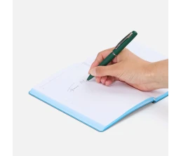 Ручка шариковая Bolt Soft Touch, зеленая