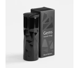 Термостакан Gems Black Morion, черный морион