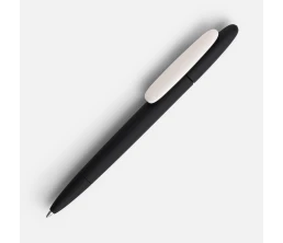 Ручка шариковая Prodir DS5 TRR-P Soft Touch, черная с белым