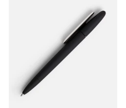Ручка шариковая Prodir DS5 TRR-P Soft Touch, черная с белым
