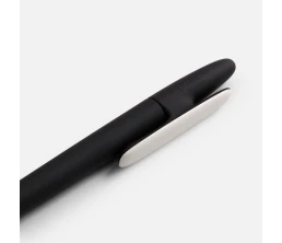 Ручка шариковая Prodir DS5 TRR-P Soft Touch, черная с белым