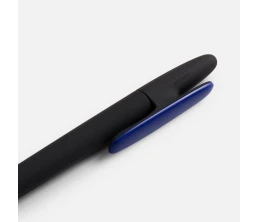 Ручка шариковая Prodir DS5 TRR-P Soft Touch, черная с синим