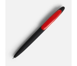 Ручка шариковая Prodir DS5 TRR-P Soft Touch, черная с красным